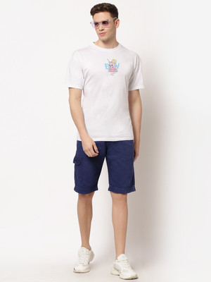 FEVER Solid Men Denim Blue Denim Shorts