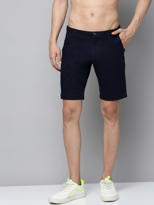 Urban Dog Solid Men Blue Chino Shorts