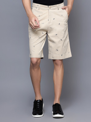 CANTABIL Printed Men Beige Bermuda Shorts