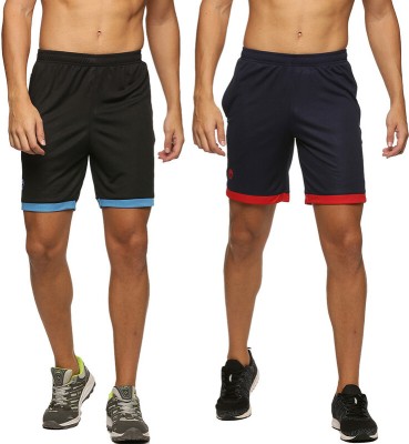 omtex Solid Men Multicolor Sports Shorts