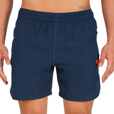 GOTO Solid Men Dark Blue Sports Shorts