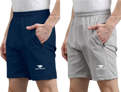 skyrow Solid Men Multicolor Basic Shorts