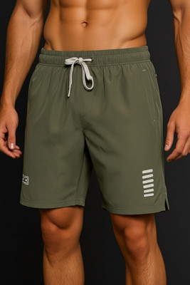Prince Sports Solid Men Dark Grey Bermuda Shorts