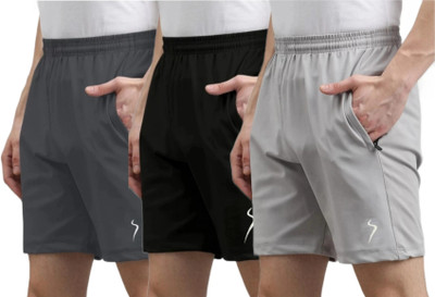 karwa Solid Men Multicolor Sports Shorts