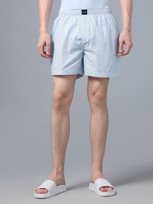 Don Vino Printed Men Blue Boxer Shorts