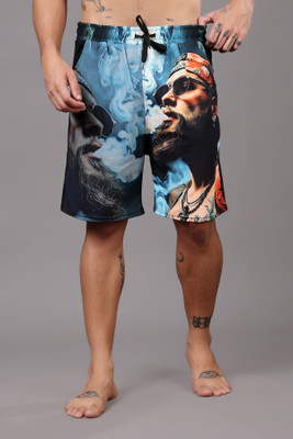 PINCH ELEVEN Graphic Print Men Multicolor Regular Shorts
