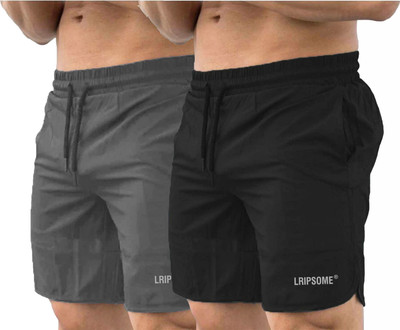 Lripsome Printed Men Grey, Black Sports Shorts