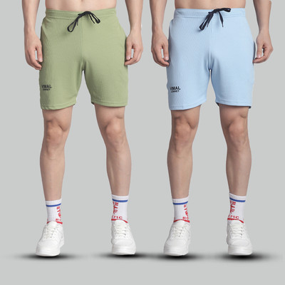 MACK JONNEY Solid Men Multicolor Basic Shorts