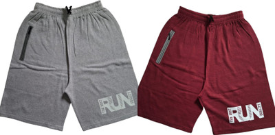 JUST RUN Printed Men Multicolor Regular Shorts