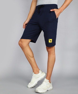 GYRFALCON Printed Men Blue Regular Shorts