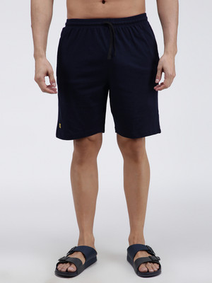 AMUL COMFY Striped Men Dark Blue Regular Shorts