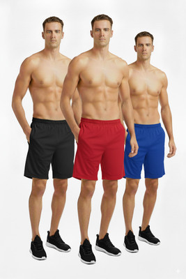 VS Tex Solid Men Multicolor Sports Shorts