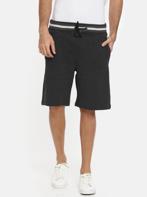 ARISE Striped Men Black Regular Shorts
