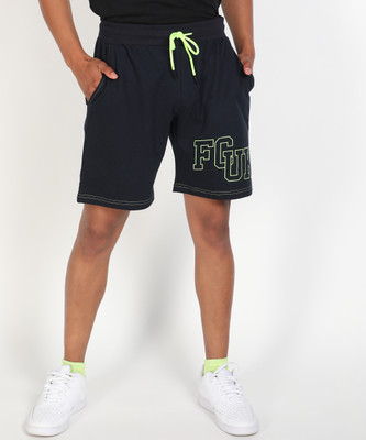 French Connection Printed Men Dark Blue Regular Shorts