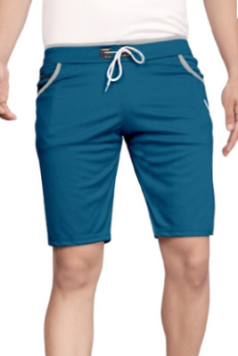 DARSHAN CREATION Solid Men Blue Casual Shorts