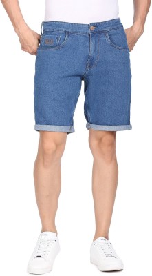 U.S. POLO ASSN. Solid Men Blue Regular Shorts