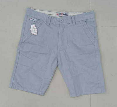 PRYAN FASHION Solid Men Grey Cargo Shorts