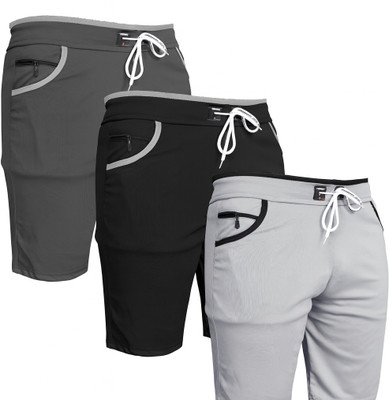 VIRADIYAENTERPRISE Solid Men Multicolor Regular Shorts