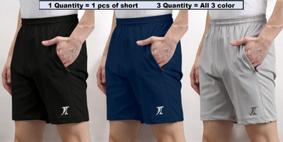 INDICLUB Self Design Men Multicolor Casual Shorts