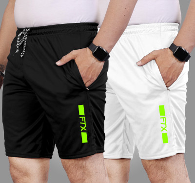 FTX Solid Men Multicolor Sports Shorts