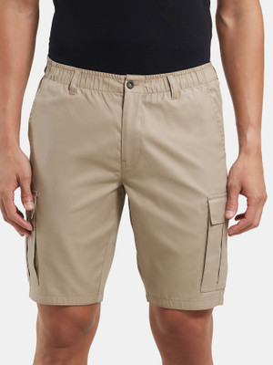 JOCKEY Solid Men Khaki Cargo Shorts