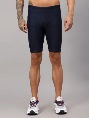 VECTOR X Solid Men Dark Blue Sports Shorts