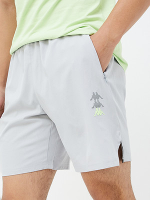 Kappa Solid Men Grey Basic Shorts