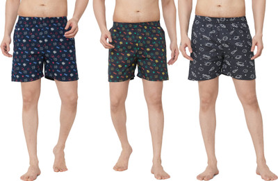 Anlon Printed Men Multicolor Boxer Shorts