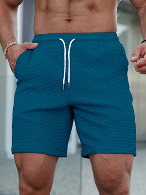 Rajovati Solid Men Green Basic Shorts