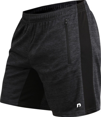 never lose Solid Men Black Regular Shorts