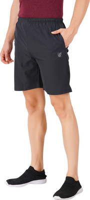 Just Live Fashion Solid Men Grey Regular Shorts
