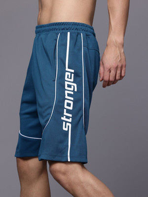 HRX by Hrithik Roshan Printed Men Blue Sports Shorts