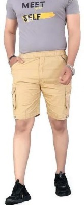 HARICREATION Solid Men Copper Casual Shorts