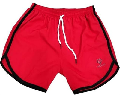 Kashid Enterprise Self Design Men Red Regular Shorts