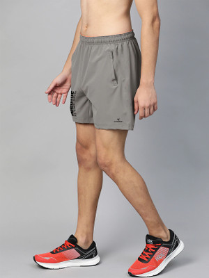 DPassion Self Design Men Grey Regular Shorts