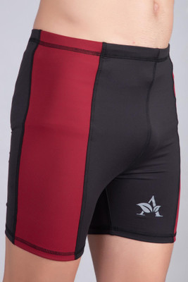 Ullas Printed Men Maroon, Black Sports Shorts