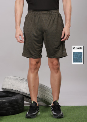 Force NXT Solid Men Multicolor Sports Shorts