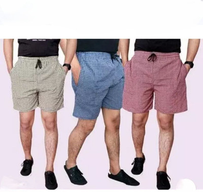 MASSIVE ENTERPRISES Checkered Men Multicolor Boxer Shorts