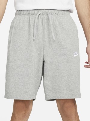 NIKE Solid Men Grey Regular Shorts