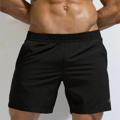 Culish Trend Solid Men Black Regular Shorts