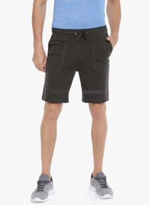 Force NXT Solid Men Brown Bermuda Shorts