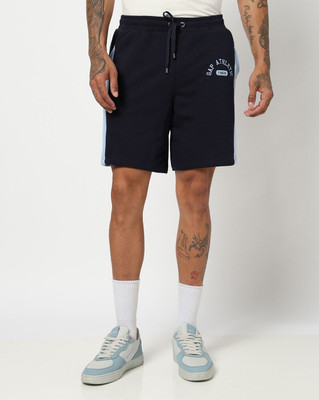GAP Color Block Men Blue Basic Shorts