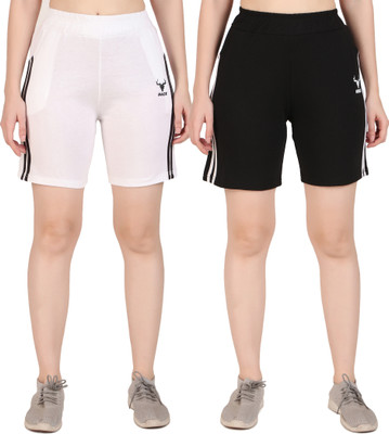 Clothmaster Solid Women Multicolor Basic Shorts
