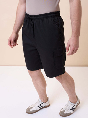 Status Quo Solid Men Black Regular Shorts