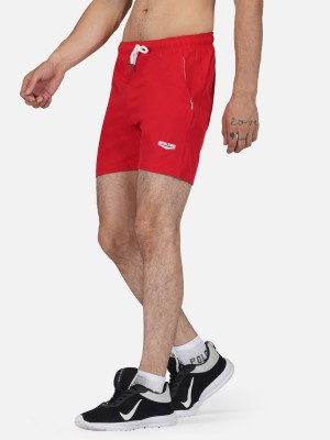 ROYALEWAY Solid Men Red Regular Shorts