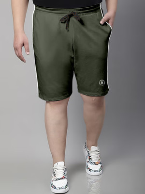 ARDEUR Self Design Men Green Regular Shorts