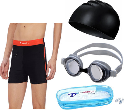 THE MORNING PLAY Solid Men Multicolor Swim Shorts