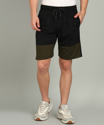 METRONAUT Men's Solid Regular Short Solid Men Black Regular Shorts