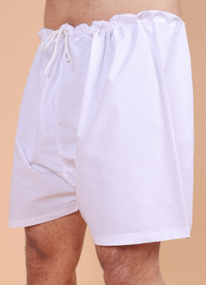 Zeal G Solid Men White Bermuda Shorts