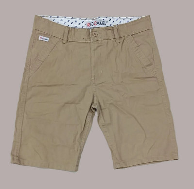 RCS Solid Men Beige Chino Shorts
